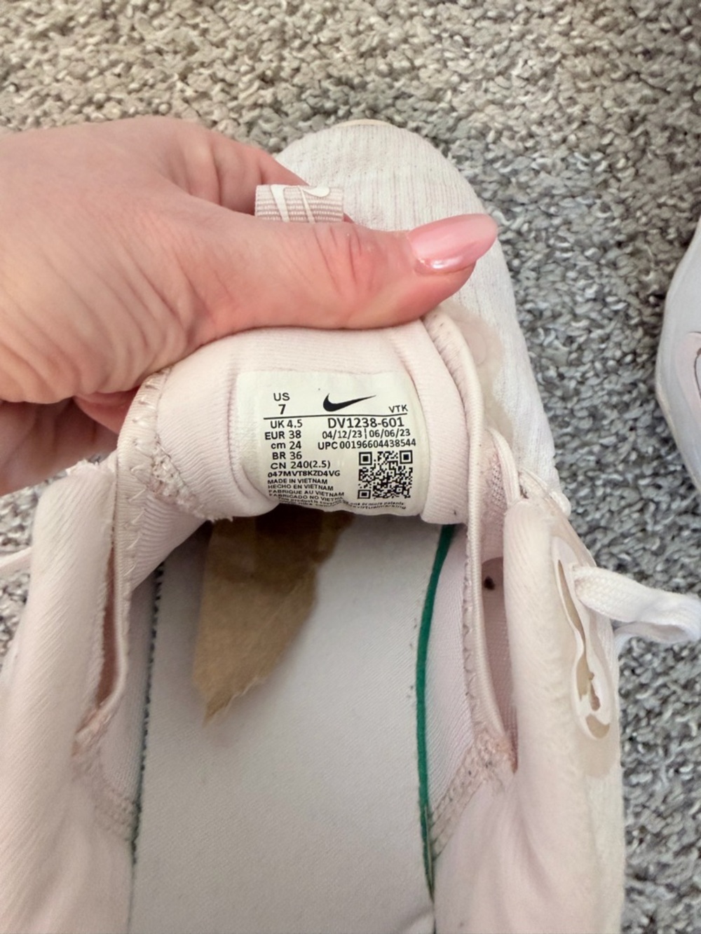 Nike Motiva Women's Walking Shoes - Pearl Pink & White - Picture 5 of 6